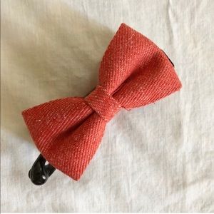 Urban Outfitters Red Twill Bow Barrette